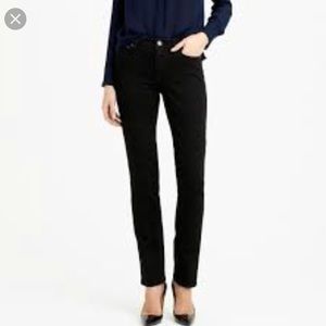 J. Crew Matchstick Black Jeans
